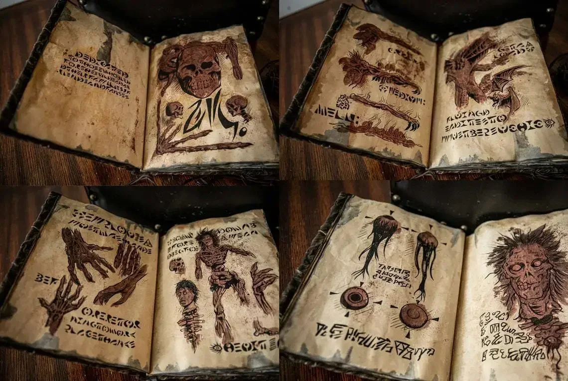 Vintage And Collectible Books - Vintage Necronomicon - Buch der dunklen