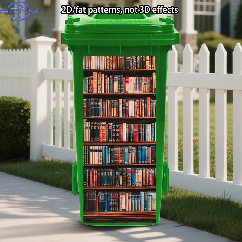Vintage And Collectible Books - Vintage-Bücher-Mülleimer-Aufkleber-Malerei, Selbstklebende Aufkleber für alte Bibliotheken,