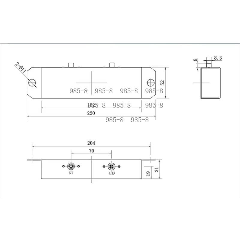 Tube Amplifier Part - Röhren-Gitarrenverstärker-Feder-Reverb-Tank, kompakter Feder-Reverb-Tank als Ersatzteil für