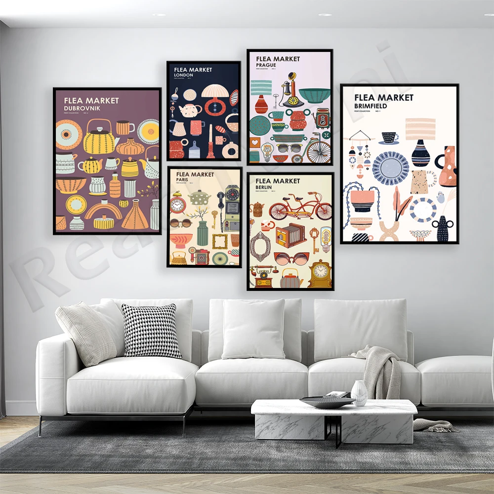 Flea Market Print Collection – – Vintage And Collectible Fair Bewertung und Preis
