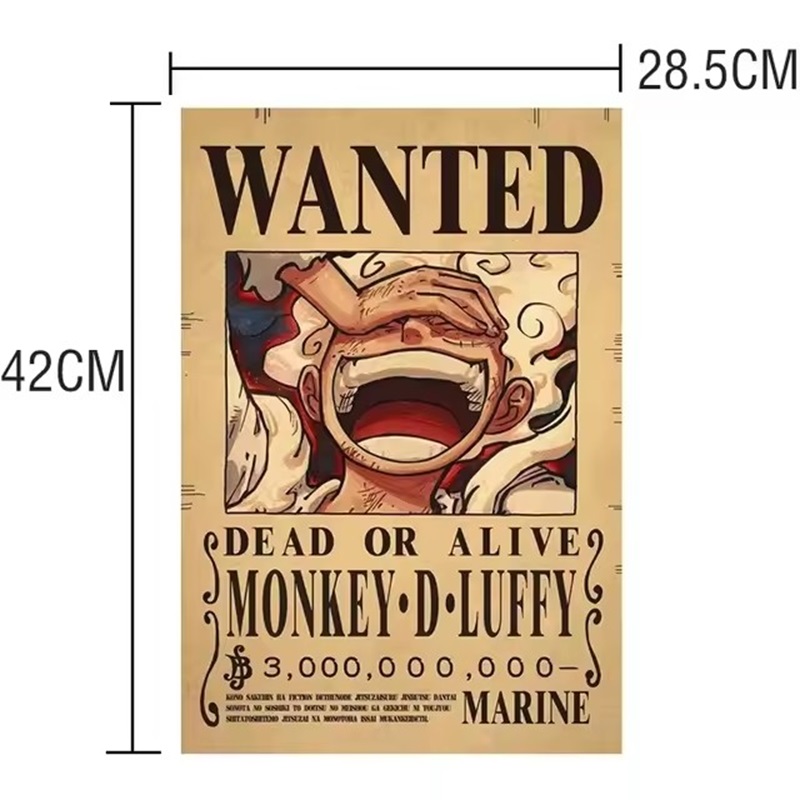 Anime One Piece Wanted-Plakate – Vintage Game Collection Bewertung und Preis